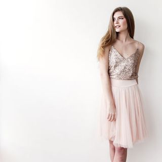 ballerina party silk tulle skirt by rose & lyons