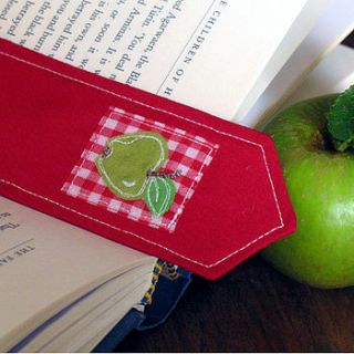 fabric bookmark by the apple cottage company