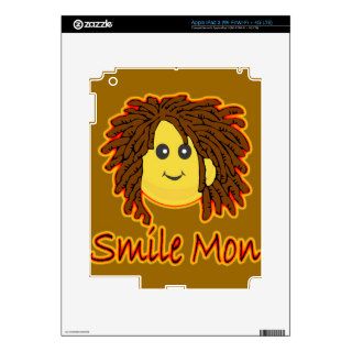 Smile Mon Fire Rasta Smiley Face Skins For iPad 3