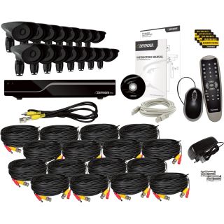 Sentinel DVR Surveillance System — 16-Channel Pro DVR with 16 High-Resolution Cameras, Model# 21117  Security Systems   Cameras