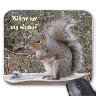 BA  Skating squirrel mousepad