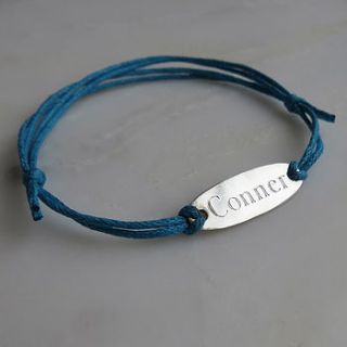 name tag bracelet by gracie collins