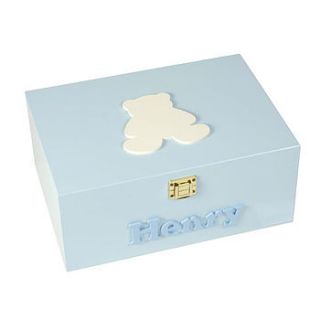 personalised boy's keepsake box by pitter patter products