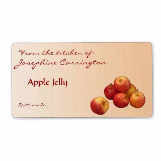Apple Jelly Canning Labels