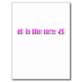 40 is the new 20 birthday design postcard