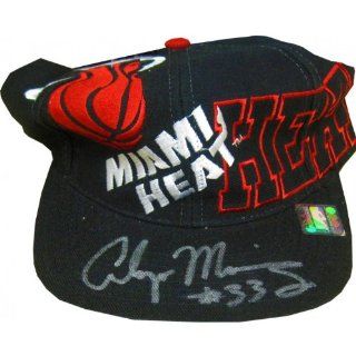Alonzo Mourning Autographed Miami Heat Hat Sports Collectibles