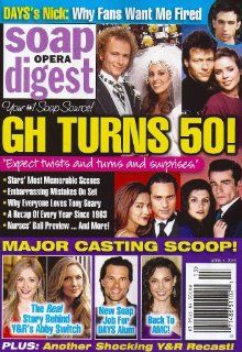 General Hospital's 50th Anniversary Issue, Anthony Geary, Genie Francis   April 1, 2013 Soap Opera Digest Magazine  Other Products  