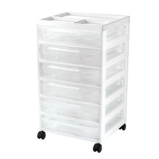 Project and Scrapbook Carts 6 Drawer Chest with Casters