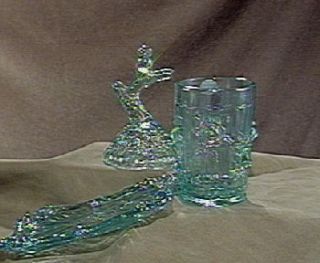 Fenton Art Glass 3 Piece Bath Set —