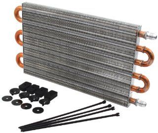 Allstar ALL26716 15" Length x 7.5" High Universal Transmission Cooler Kit with  6AN Fitting Automotive