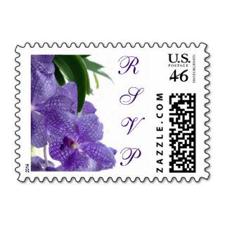 Purple Orchid RSVP Postage Stamp