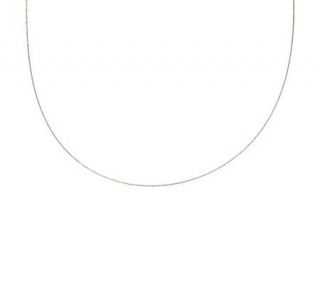 17 1/2 Diamond Cut Wire Necklace 14K Gold —