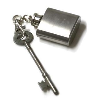 miniature 1oz hip flask key ring by hannah makes things