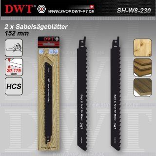 DWT 2 x HCS Sbelsgebltter Sgebltter fr Holz 230 mm   SH W8 230 Baumarkt