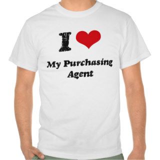 I heart My Purchasing Agent Tee Shirts