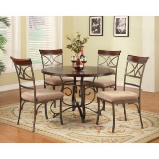 Powell Hamilton Dining Table   Brown (Set of 5)