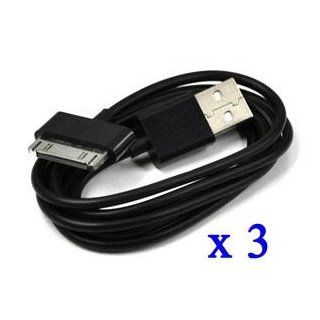 Case Star 3pcs Black 3Ft USB Charge and Sync Data Cable for Apple iPhone 3G 3GS 4 4S iPod nano iPod touch iPad 1/2/3 + Case Star Cellphone Bag Cell Phones & Accessories