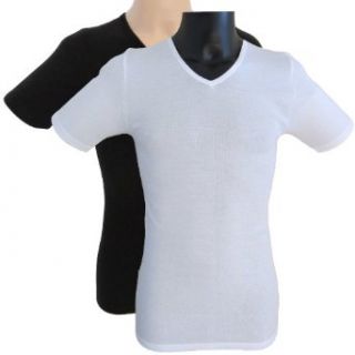 HERMKO 4880 Herren kurzarm Shirt mit V Ausschnitt, 1/4 Arm Unterhemd aus 100% supergekmmte Baumwolle aus Europa, zertifiziert nach ko Tex Standard 100, schadstoffgeprfte Qualitt direkt vom deutschen Hersteller Bekleidung