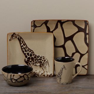 Tabletop Unlimited 'Giraffe' 16 piece Dinnerware Set Tabletops Unlimited Casual Dinnerware