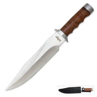 United Edge Marine Warrior Bowie With Sheath  Hunting Knives  Sports & Outdoors