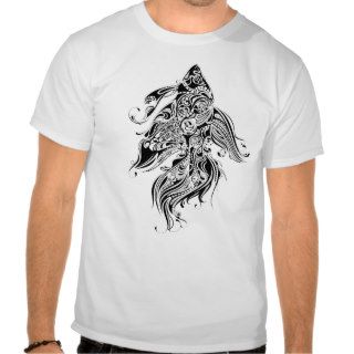 Black & White Fish Tattoo Style Shirts