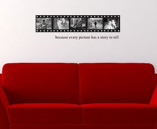 old negative film strip wall sticker by nutmeg