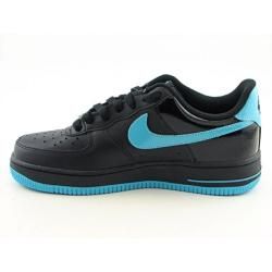 Nike Youth Boys Black/ Chlorine Blue Air Force 1 Basketball Shoes (Size 6) Nike Athletic