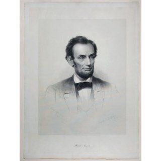 Art Abraham Lincoln  Engraving  Francis Bicknell Carpenter