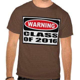 Warning CLASS OF 2016 Men's Dark T Shirt