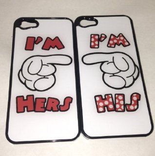 I'm His I'm Hers Mouse Glove iPhone 5/5s Set Black Case for Boyfriend Girlfriend BFF Cell Phones & Accessories