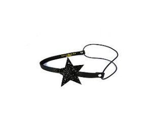 glitter leather headband by betty brice