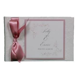 personalised emily photo wedding album by dreams to reality design ltd