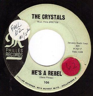 He's A Rebel/I Love You Eddie (VG 45 rpm) Music