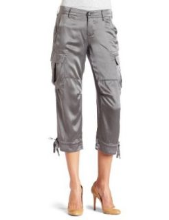 Rich & Skinny Women's Cool Cargo Crop, Black, 23 Pants