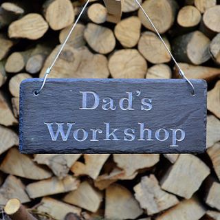 engraved slate chicken shed sign by winning works