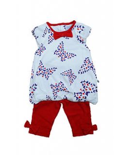 dress and leggings set in butterfly design by green child