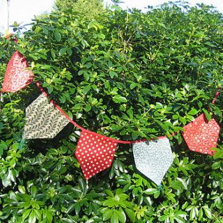 christmas bells mini bunting by zigzag bunting