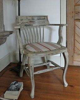 vintage painted smokers bow armchair by distressed but not forsaken