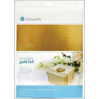 Silhouette 8.5" x 11" Printable Adhesive Foil   Gold