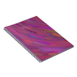 Purple and Pink Abstract Spiral Notebook