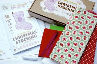 make your own christmas stocking kit by love me sew