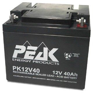 Peak Energy PK12V40 12V 40Ah Battery Electronics