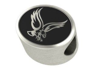 Boston College Eagles Bead Fits Most Pandora Style Bracelets Including Pandora, Chamilia, Biagi, Zable, Troll and More. This High Quality Bead Is In Stock for Immediate Shipping Jewelry