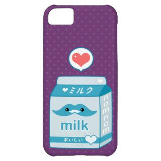 Super Cute Mustache Milk Carton Cover For iPhone 5C