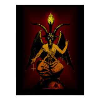 Satanic Goat Wall Art 18x24 Posters