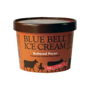 Blue Bell Brown Rim Ice Cream Half Gallon
