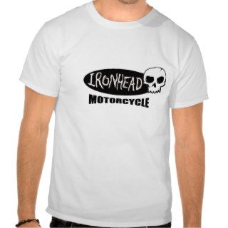 Ironhead Motorcycle Logo with Skull Tee Shirts