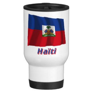 Drapeau Haïti avec le nom en français Coffee Mug