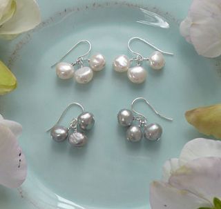 freshwater pearl earrings by lilac coast