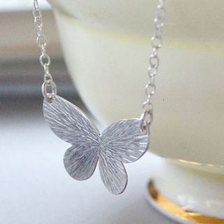 butterfly necklace sterling silver by nina louise